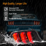 LED Tail Lights Sequential Red for Ford Mustang