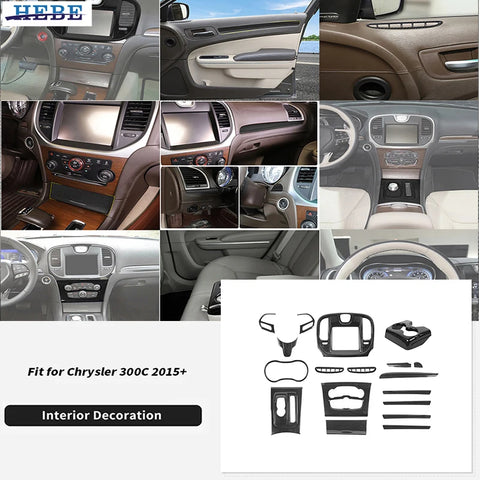Carbon Fiber Trim Kit for Chrysler 300C 2015 Car Interior Accessory HEBE