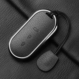 Aluminum Alloy Goatskin Car Key Case Cover For HUAWEI Aito M5 M7 2022 Car Key Case Protect Fob