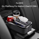 BYD Qin Plus Song Pro Sealion 5 Seal EV DM-i Car Central Armrest Box Tissue Holder Storage Organizer Car Interior Accessory O