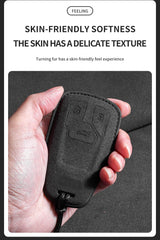 Suede Car Key Case Cover for Audi A6 A4 A7 Q5 A5 A4 B9 Q5 Q7 TT TTS 8S 2016 2017