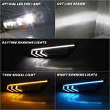 Dynamic DRL LED Fog Light for Ford Focus 2015-2018 Car Interior Accessory MAGIC COLORM