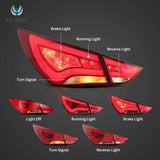 Hyundai Sonata LED Tail Lights Amber Signal 11-14