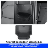 Trunk Organizer for Tesla New Model Y Juniper Launch Refresh 2025 Rear Trunk Storage Bins Side Box Organiser TPE Accessories