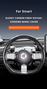Carbon Fiber Wheel Cover for Smart Fortwo 451 Roadster Car Interior Accessory Hocasen