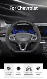 Suede Matte Carbon Fiber Wheel Cover for Chevrolet Tahoe Car Interior Accessory Hocasen
