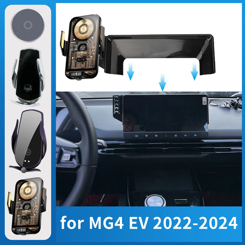 Adjustable GPS Phone Holder with Charging for MG 4 2022-2024 Car Phone Holder CATUSIKI