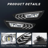 Dynamic DRL LED Fog Light for Ford Focus 2015-2018 Car Interior Accessory MAGIC COLORM