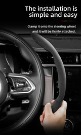 Segmented Suede Steering Wheel Cover for Jaguar XF XE