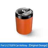 For Leading Lixiang L7 L8 L9 2022 2023 Car Ashtray Auto Pop Lid Portable Car Interior Ashtray with LED Light