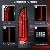 Smoked LED Tail Lights for Toyota Hiace 2005-2018 LED Ambient Light MAGIC COLORM