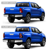 LED Tail Lights Smoked for Toyota Hilux 2015-2022 LED Ambient Light Vland