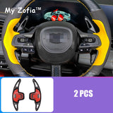 For New DODGE Attitude GT GAC Empow 2024 2025 Carbon Fiber Cover Steering Wheel Paddle Shifter Aluminum Alloy Decor Accessori