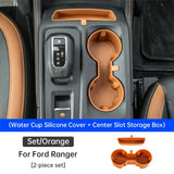 For Ford Ranger 2023 2024 Water Cup Anti Slip Pad Shock Absorption Limit Car Water Cup Storage Accessories Car Interior Acces
