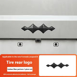 For Leopard 8 Byd Formula Leopard 8 Black Warrior Logo Decals Head Rear Black Logo Front Back Car Logo Upgrade