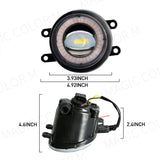 Angel Eye Fog Light Assembly for Toyota Highlander Car Interior Accessory MAGIC COLORM