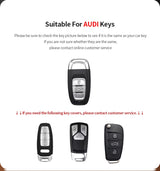 Leather Car Key Case Cover for Audi A1 A3 8V A4 B8 B9 A5 A6 C7 A7 A8 Q3 Q5 Q7 S4 S6 S7 S8 R8 TT Car Interior Accessory OEM