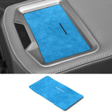 For BMW X3 G45 (2025-) Car Rear Seats Armrest Box Charging Panel Mat Trim Stickers Made of Alcantara Tuning Interior Accessor