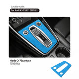 Premium Alcantara Car Center Console Gear Shift Panel Cover for Audi A3 S3 8Y (2020-)