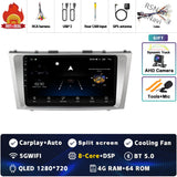 2K QLED Android Head Unit with Wireless CarPlay for Camry XV40