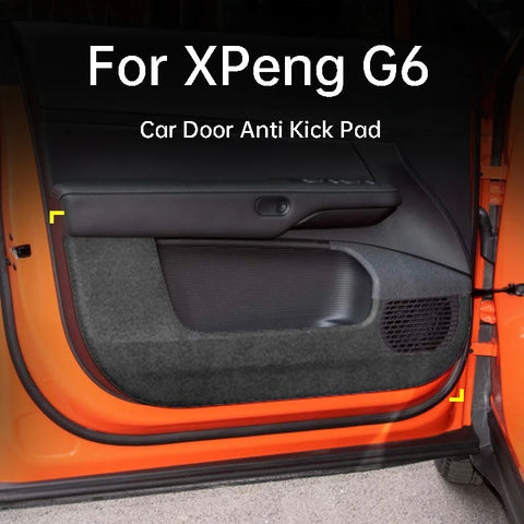 For XPeng G6 Door Anti Kick Pad Suede Scratch-resistant Protective Sticker Front Rear Door Anti Kick Interior Accessories Int