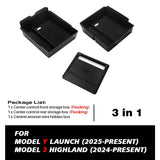Console Armrest Storage Box Interior Organizer ABS Rubber Pad or Flocking