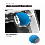 For Audi Q3 Q2 A1 Sport Gear Shift Knob Boot Decorative Trim Sticker Car Premium Interior Tuning Accessories Made of Alcantara