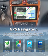 QLED Android Head Unit with GPS Navigation for Mercedes C Class