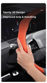 Premium Snap-On Suede Cover for Opel Steering Wheels