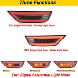 Smoked Sequential LED Bumper Reflector for Ford Escape