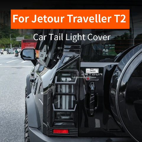 Jetour Traveller T2 Car Tail Light Cover Scratch-resistant Protection Frame For 5 7 Seat Exterior Accessories Exterior Access