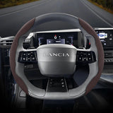 Suede Steering Wheel Cover for Lancia Ypsilon Delta