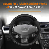 Carbon Fiber Leather Wheel Cover for Peugeot 207 208