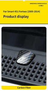 Windshield Wiper Nozzle Cover Trim for Smart Fortwo