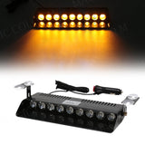 Universal 9 LED Strobe Warning Light Dashboard
