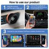 Wireless CarPlay Adapter for Honda Toyota VW Benz