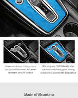 Premium Alcantara Car Center Console Gear Shift Panel Cover for Audi A3 S3 8Y (2020-) Car Interior Accessory OEM