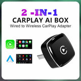 Wireless CarPlay and Android Auto Adapter for Wired Systems