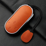 Aluminum Alloy Goatskin Car Key Case Cover For Aito M9 2024