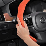 Premium Suede Snap-On Steering Wheel Cover for Volvo Car Interior Accessory Hocasen