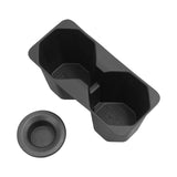 Mitsubishi Triton 2024 2025 Cup Holder Storage Tray Shock-Absorbing TPE Tidying Car Accessories Black