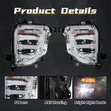 Front Bumper LED DRL Turn Signal for Pajero Sport LED Ambient Light MAGIC COLORM