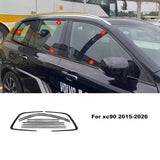 Bright Black Window Trim for Volvo XC90 2015-2026 Car Interior Accessory LINGLUYANG For xc90 2015-2026