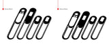 Chrome Window Switch Trim for Mini Cooper F56 Car Interior Accessory GMUNI