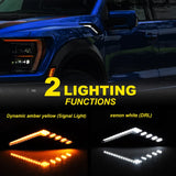 Switchback LED Side Marker Light for Ford F-150 Raptor LED Ambient Light iJDM