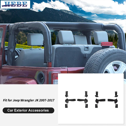 Leather Anti-roll Bar Cover for Jeep Wrangler JK 2007 Car Interior Accessory HEBE