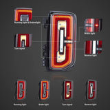 Dynamic LED Tail Lights for Ford Bronco 2021-2024 LED Tail Light Vland