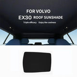 Natural Fiber Split Roof Sunshade for Volvo EX30 Car Interior Accessory LINGLUYANG