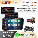7 inch Motorcycle Dashcam GPS Navigation CarPlay for BMW Android Head Unit LBW