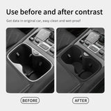 For BYD Sealion 7 2025+ Water Cup Holder Insert Cup Box Shock-Absorbing Tray TPE Tidying Auto Interior Accessories Drinks hol